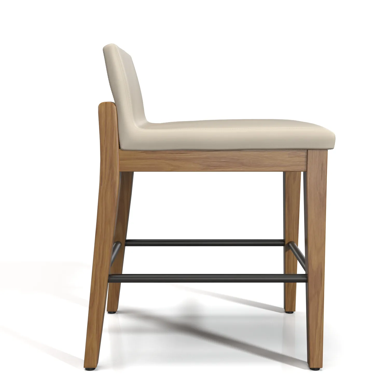 Dallas Wood Bar Stool PBR 3D Model_03